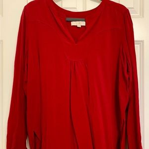 Loft Blouse in Crimson